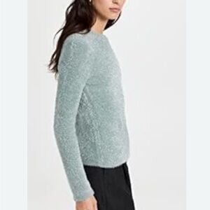 Vince Lurex Eyelash Textured Metallic Knit Sweater